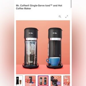 NIB Mr. Coffee Iced + Hot Single Serve Coffee Maker with Reusable Filter